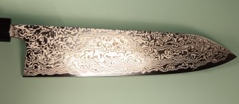 Masashi Kobo Damascus polished Wa-Gyuto 245mm