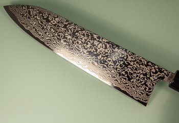 Masashi Kobo Damascus polished Wa-Gyuto 245mm