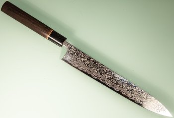 Masashi Kobo Damascus polished Wa-Sujihiki 240mm