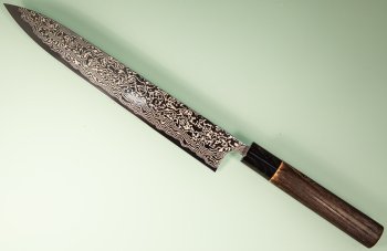 Masashi Kobo Damascus polished Wa-Sujihiki 240mm