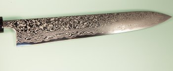 Masashi Kobo Damascus polished Wa-Sujihiki 240mm