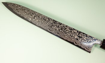 Masashi Kobo Damascus polished Wa-Sujihiki 240mm