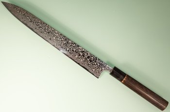 Masashi Kobo Damascus polished Wa-Sujihiki 270mm