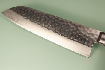 Masutani VG-10 Damast Tsuchime Santoku 170mm brown