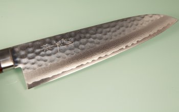 Masutani VG-10 Damast Tsuchime Gyuto 180mm brown