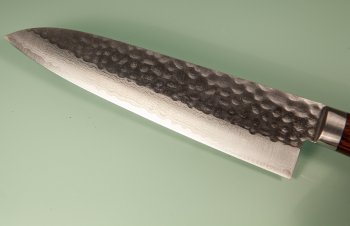 Masutani VG-10 Damast Tsuchime Gyuto 180mm brown