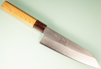 Tanaka Shigeki VG-10 Nashiji Wa-Santoku 165mm Keyaki