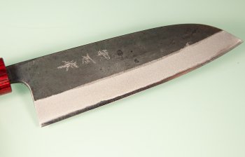 Muneishi AO2 Kurouchi Wa-Santoku 170mm
