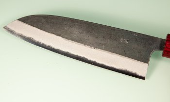 Muneishi AO2 Kurouchi Wa-Santoku 170mm