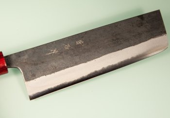 Muneishi AO2 Kurouchi Wa-Nakiri 180mm