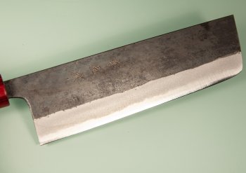 Muneishi AO2 Kurouchi Wa-Nakiri 180mm