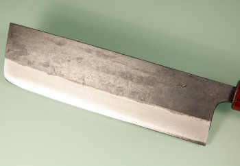 Muneishi AO2 Kurouchi Wa-Nakiri 180mm