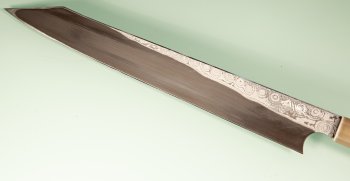 Nigara Blue 2 Anmon Wa-Kiritsuke Yanagiba 300mm