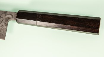 Shiro Kamo Pulverstahl Wa-Santoku 170mm Ebony
