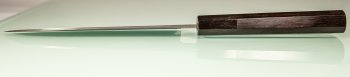 Shiro Kamo Pulverstahl Wa-Santoku 170mm Ebony