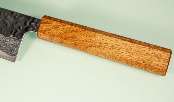 Tsunehisa AUS10 Tsuchime Damascus Wa-Santoku 170mm Oak