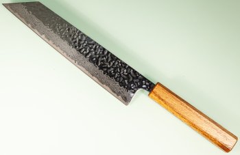 Tsunehisa AUS10 Tsuchime Damascus Wa-Kiritsuke 215mm Oak