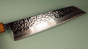 Tsunehisa AUS10 Tsuchime Damascus Wa-Kiritsuke 215mm Oak