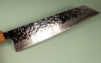 Tsunehisa AUS10 Tsuchime Damascus Wa-Kiritsuke 215mm Enjyu