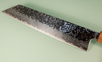 Tsunehisa AUS10 Tsuchime Damascus Wa-Kiritsuke 215mm Enjyu