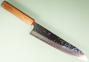 Tsunehisa AUS10 Tsuchime Damascus Wa-Gyuto 215mm Enjyu