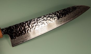 Tsunehisa AUS10 Tsuchime Damascus Wa-Gyuto 215mm Enjyu