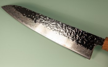 Tsunehisa AUS10 Tsuchime Damascus Wa-Gyuto 215mm Enjyu