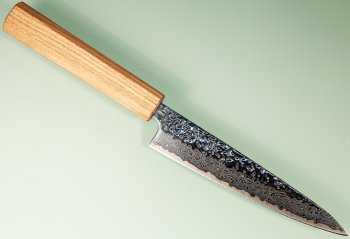 Tsunehisa AUS10 Tsuchime Damascus Wa-Petty 140mm Enjyu