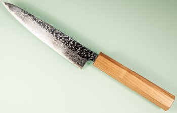 Tsunehisa AUS10 Tsuchime Damascus Wa-Petty 140mm Enjyu