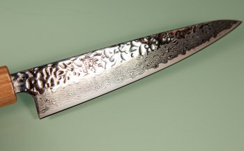 Tsunehisa AUS10 Tsuchime Damascus Wa-Petty 140mm Enjyu