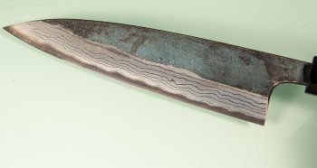 Hatsukokoro Kumokage AO2 Kuro Dama Wa-Petty 150mm Teak