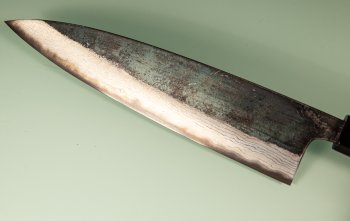 Hatsukokoro Kumokage AO2 Kuro Dama Wa-Gyuto 210mm Teak