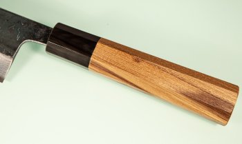 Hatsukokoro Kumokage AO2 Kuro Dama Wa-Gyuto 240mm Teak