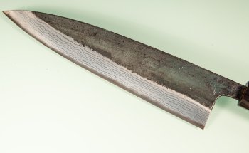 Hatsukokoro Kumokage AO2 Kuro Dama Wa-Gyuto 240mm Teak