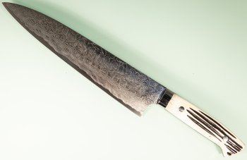 Takeshi Saji R2 Diamond Damascus Gyuto 240mm Bone