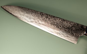 Takeshi Saji R2 Diamond Damascus Gyuto 240mm Bone