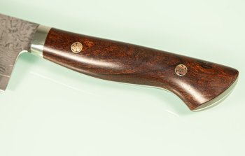 Tanaka R2 Suminagashi Santoku 170mm Ironwood