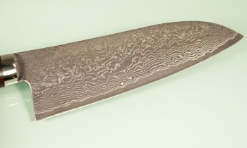 Tanaka R2 Suminagashi Santoku 170mm Ironwood
