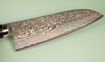 Tanaka R2 Suminagashi Santoku 170mm Ironwood