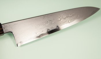 Nakagawa X Myojin Blue 1 Damascus Wa-Gyuto 200mm Ebony