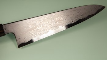 Nakagawa X Myojin Blue 1 Damascus Wa-Gyuto 200mm Ebony