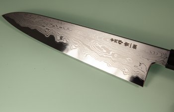 Nakagawa X Myojin Blue 1 Damascus Wa-Gyuto 200mm Wenge