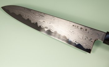 Nakagawa X Myojin Blue 1 Damascus Wa-Gyuto 230mm Wenge