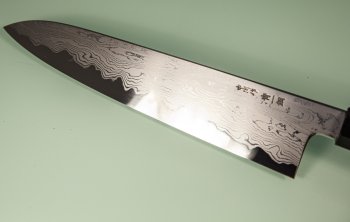 Nakagawa X Myojin Blue 1 Damascus Wa-Gyuto 230mm Wenge