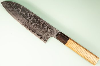 Katayama VG-10 Damascus polished Wa-Santoku 165mm