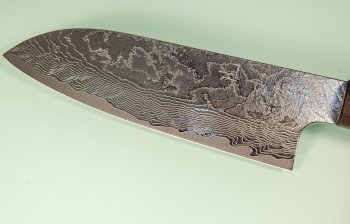 Katayama VG-10 Damascus polished Wa-Santoku 165mm