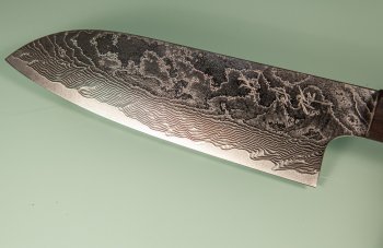 Katayama VG-10 Damascus polished Wa-Santoku 165mm