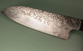 Katayama VG-10 Damascus polished Wa-Santoku 165mm