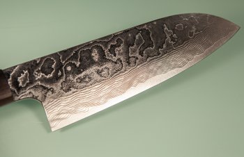 Katayama VG-10 Damascus polished Wa-Santoku 165mm