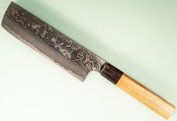 Katayama VG-10 Damascus polished Wa-Nakiri 160mm